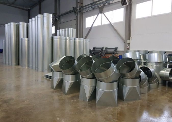 EcoWood Industrial SP-55  Воздуховоды  Воздуховоды изготовлены из стали  Стальные воздуховоды имеют долговечное гальваническое покрытие, низкое аэродинамическое сопротивление  Гладкая внутренняя поверхность предотвращающую налипание пыли внутри и ...